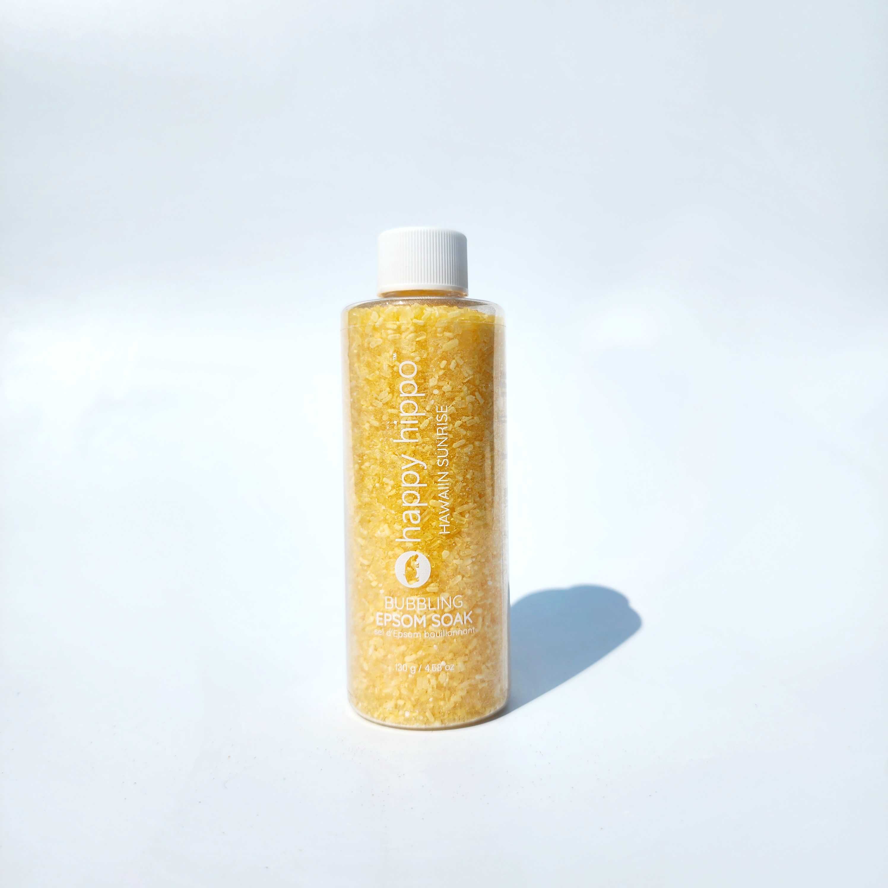 Hawaiian Sunrise Epsom Salt Bubble Bath Happy Hippo Bath Co