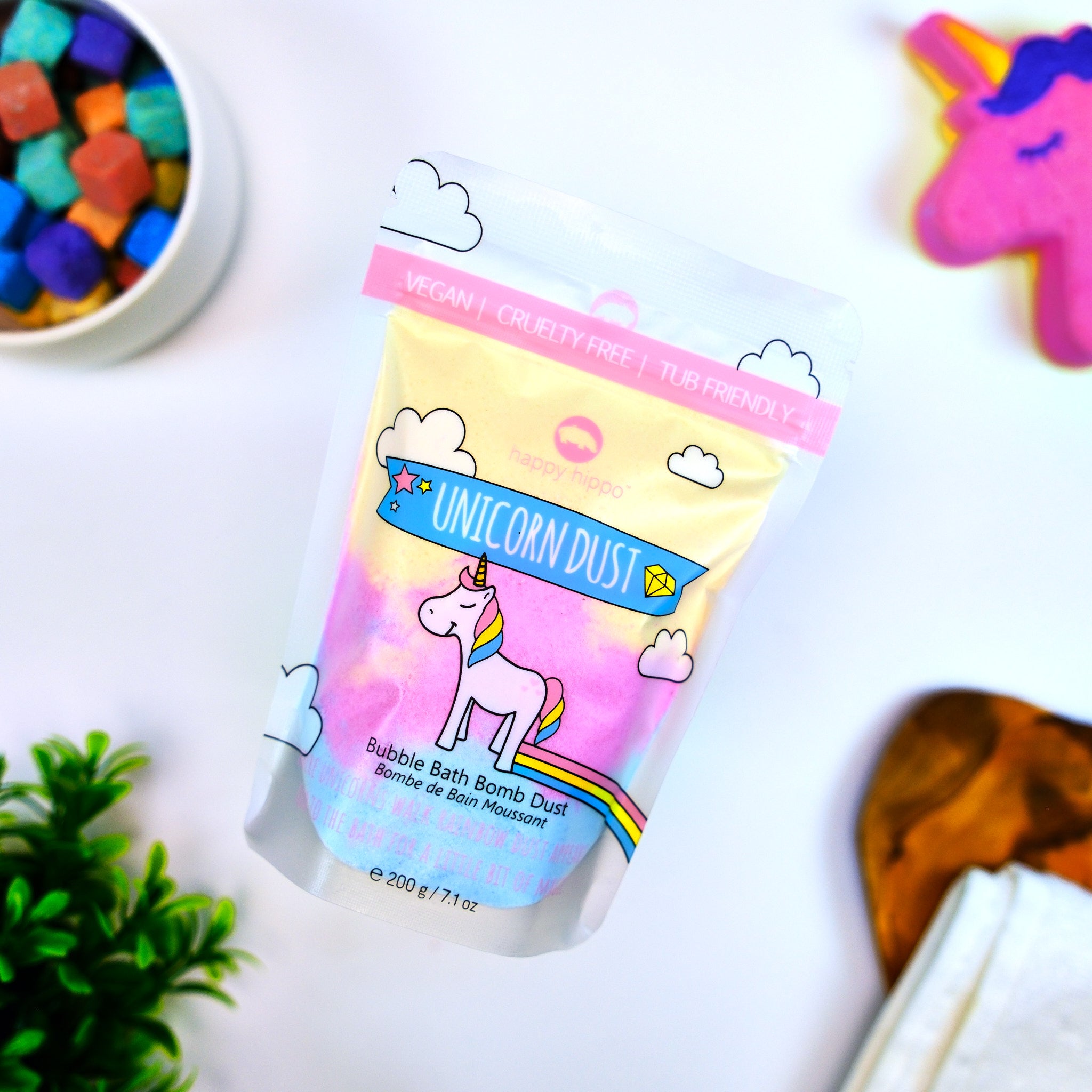Unicorn Dust - Bubble Bath Bomb Dust – Happy Hippo Bath Co
