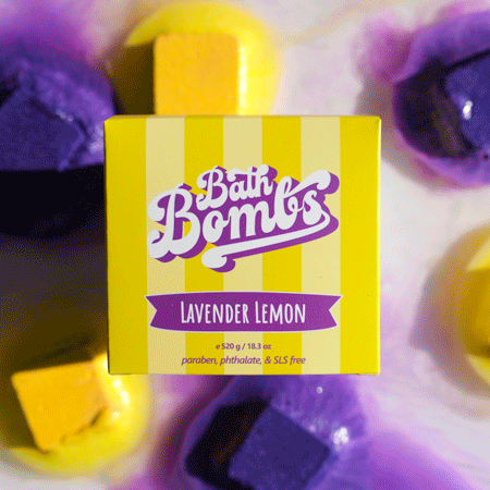 Lavender Lemon Cube Bombs - 12 Pack
