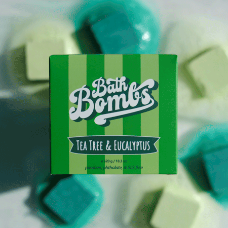 Tea Tree & Eucalyptus Cube Bombs - 12 Pack
